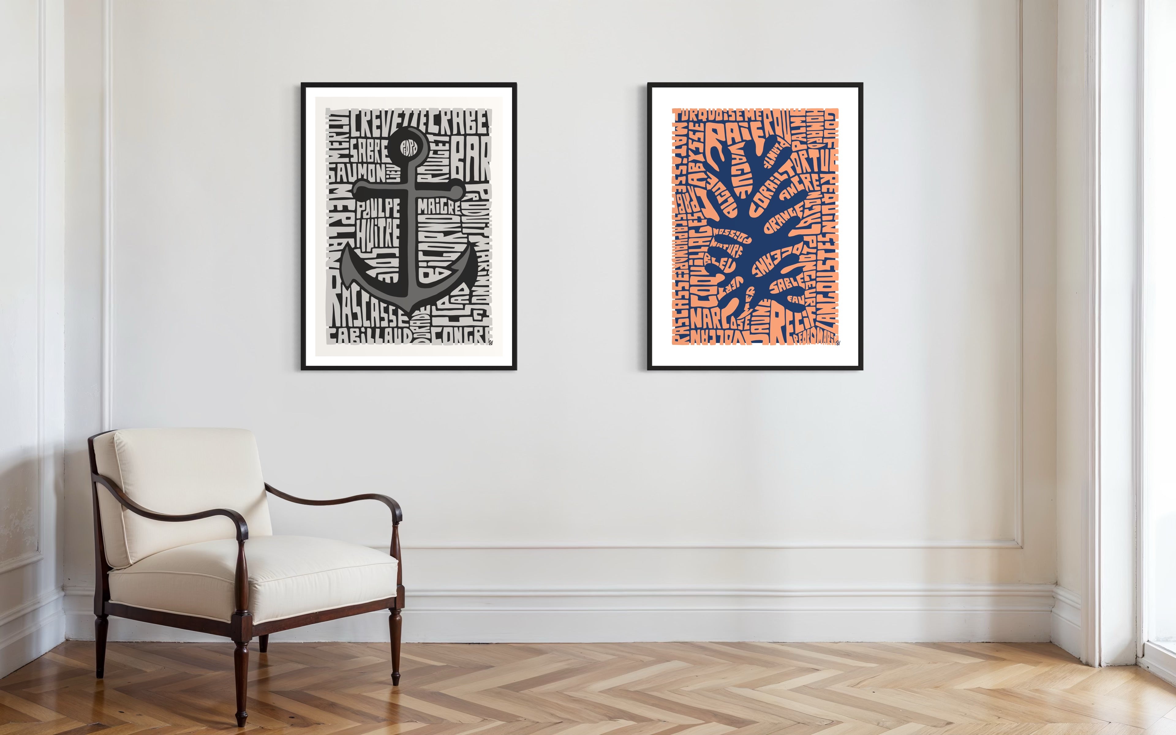 Affiche_Poster_Ancre_Corail_AFISH_STUDIO
