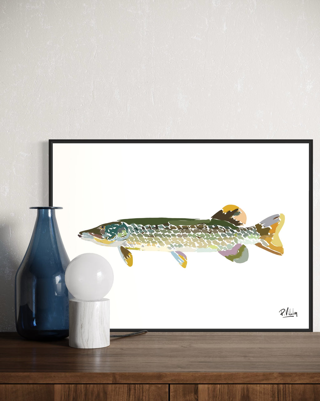 Affiche_Poster_Brochet_Rivière_AFISH_STUDIO