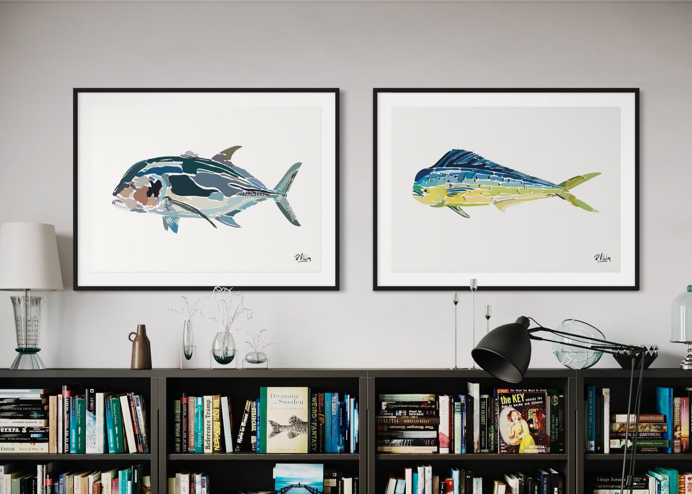 Affiche_Poster_Carangue-GT_Mahi-Mahi_Poisson