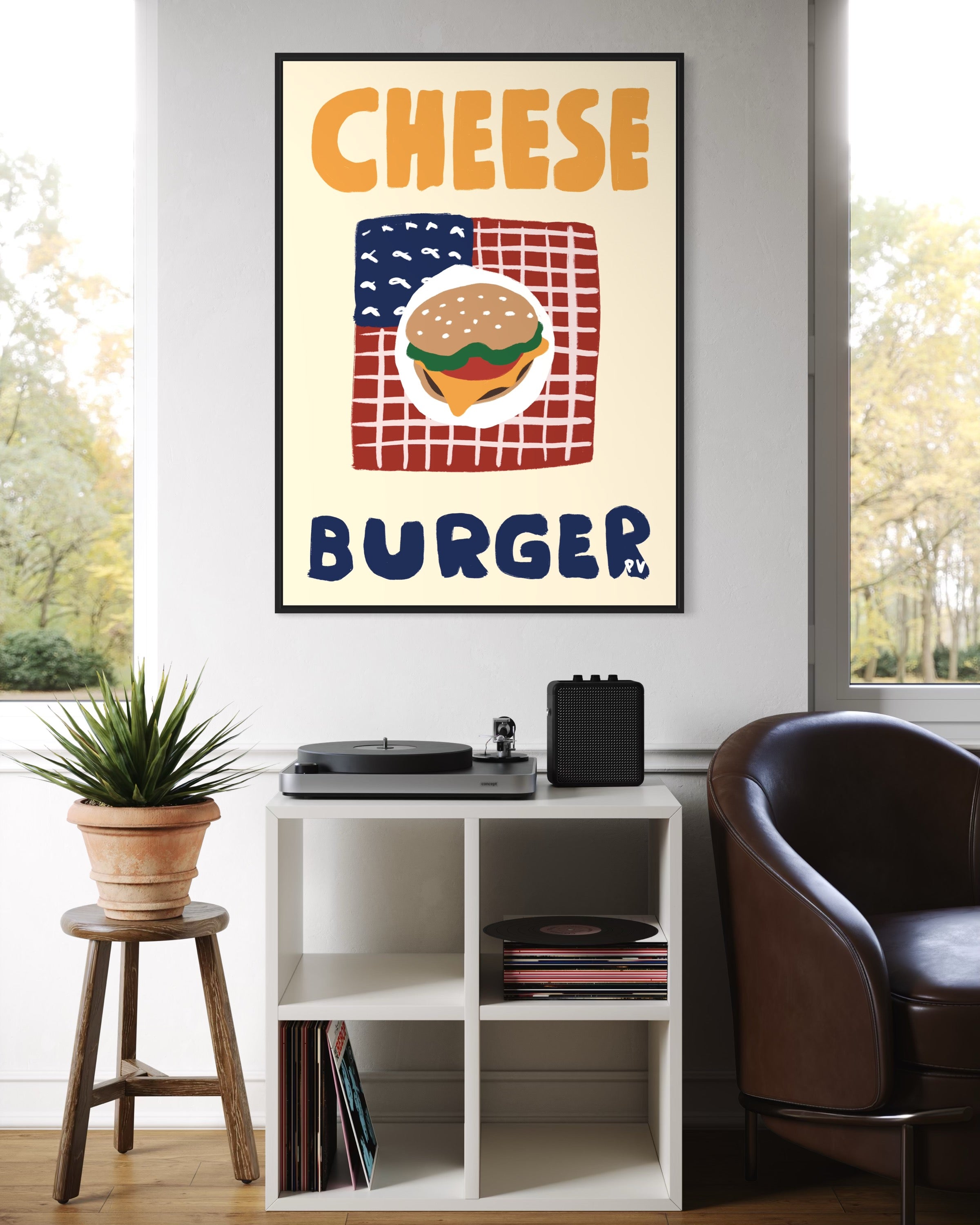 Affiche_Poster_Cheese_Burger_AFISH_STUDIO