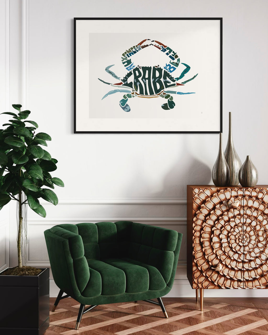 Affiche_Poster_Crabe_Bleu_AFISH_STUDIO
