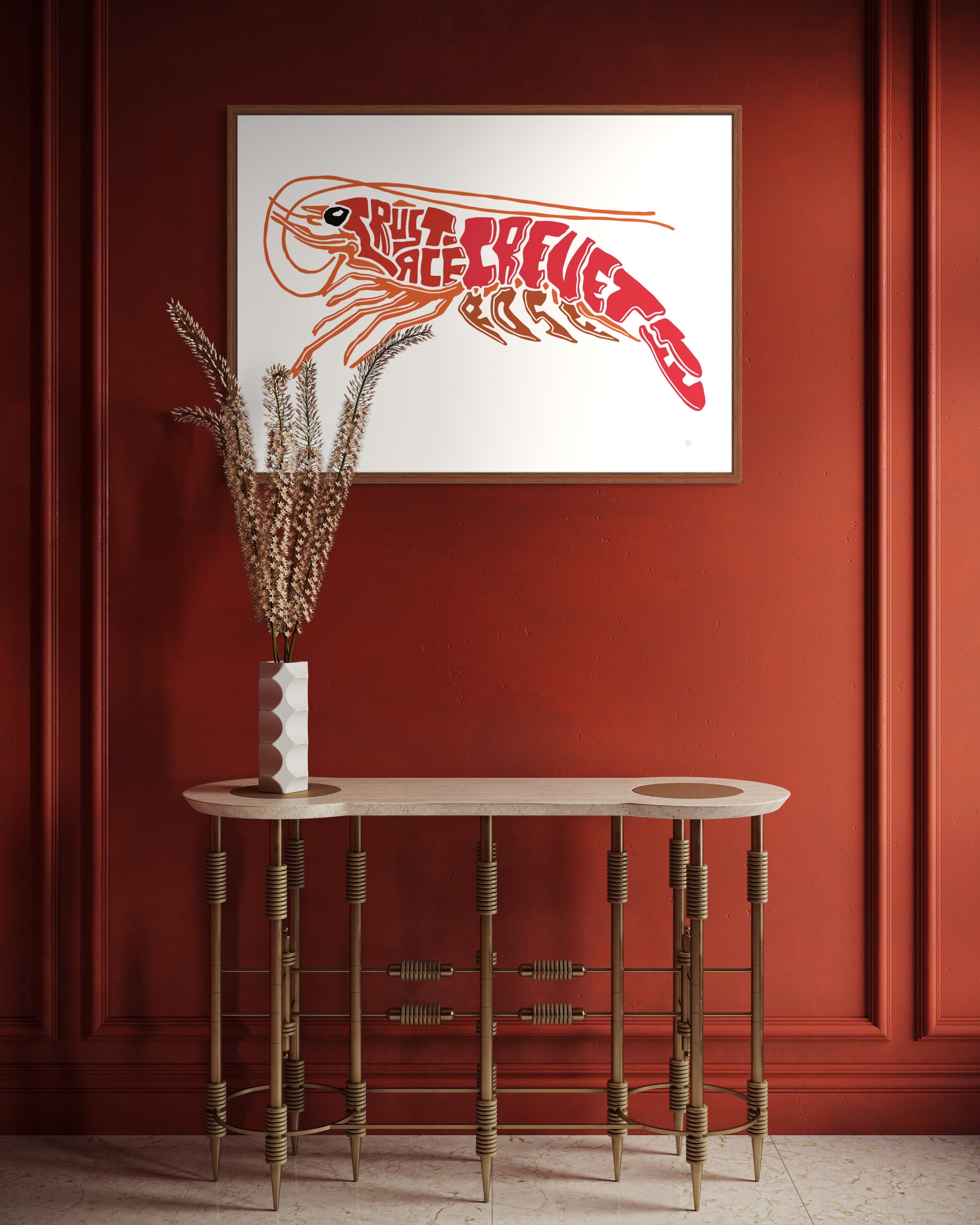 Affiche_Poster_Crevette-Rose_AFISH_STUDIO