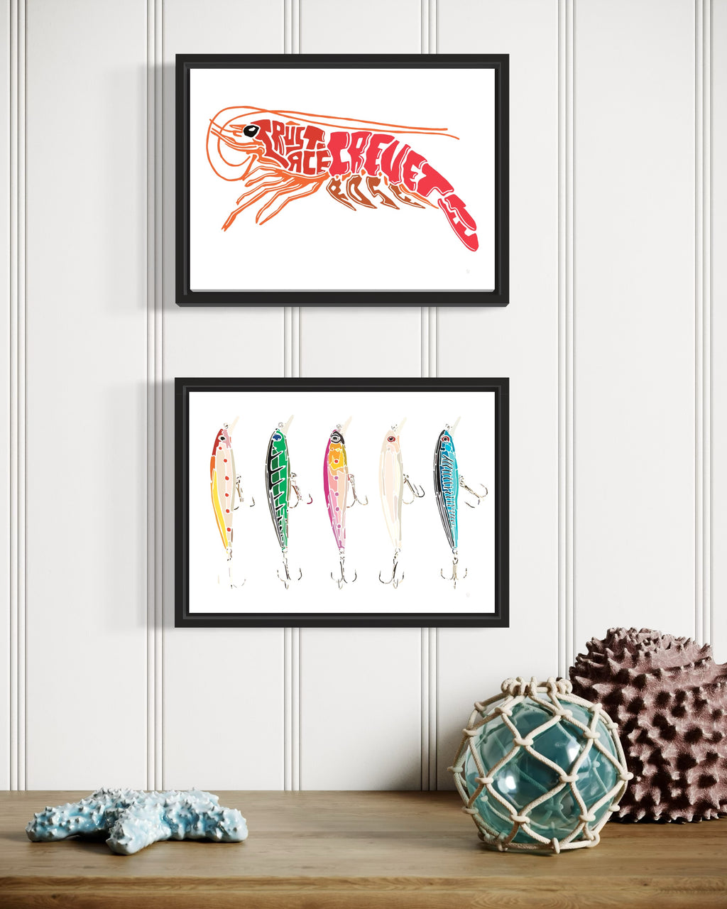 Affiche_Poster_Crevette_Leurres_AFISH_STUDIO