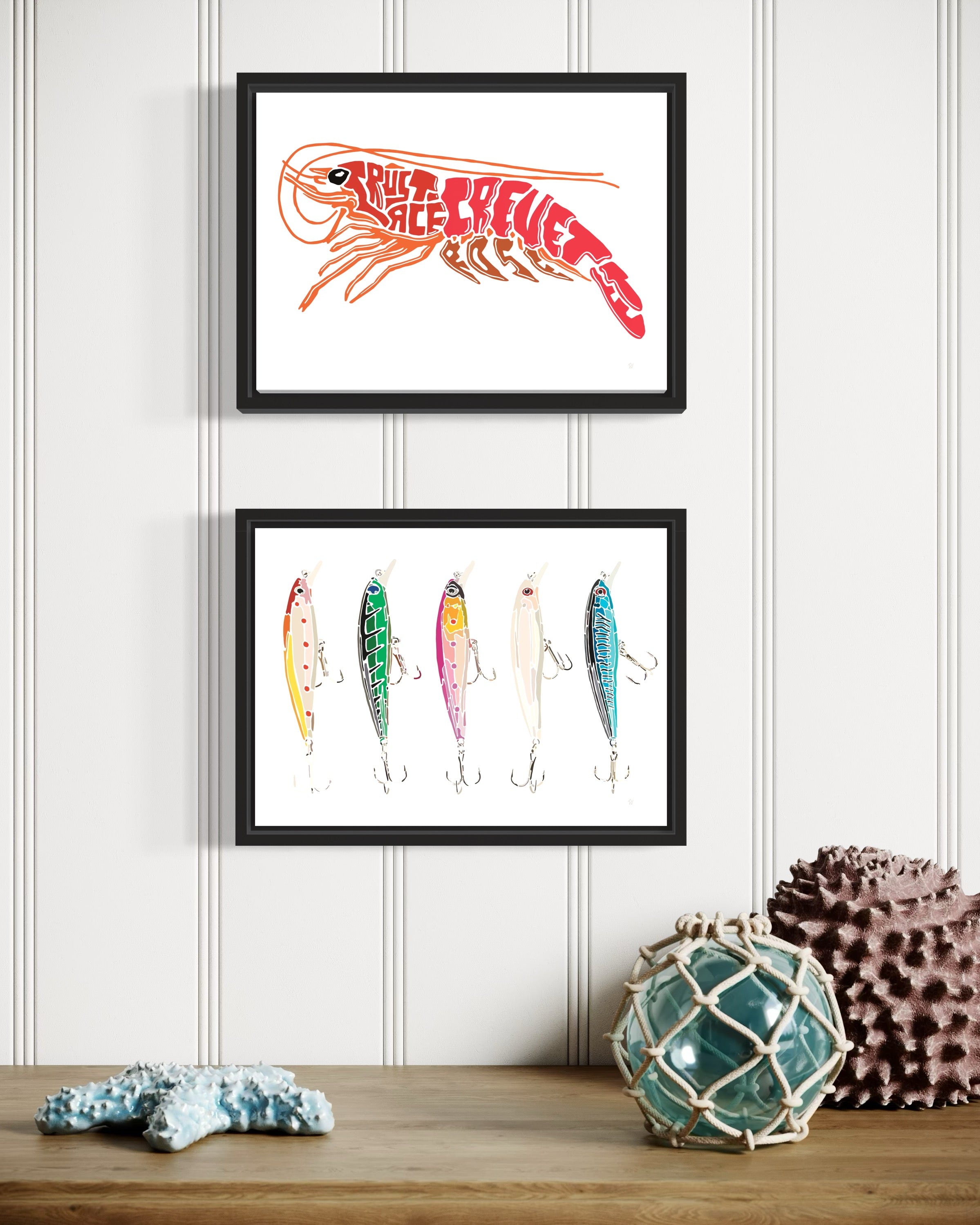 Affiche_Poster_Crevette_Leurres_AFISH_STUDIO