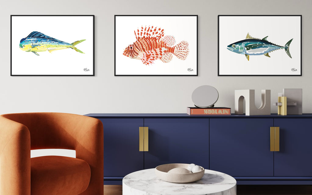 Affiche_Poster_Mahi-Mahi_Rascasse_Thon_AFISH_STUDIO