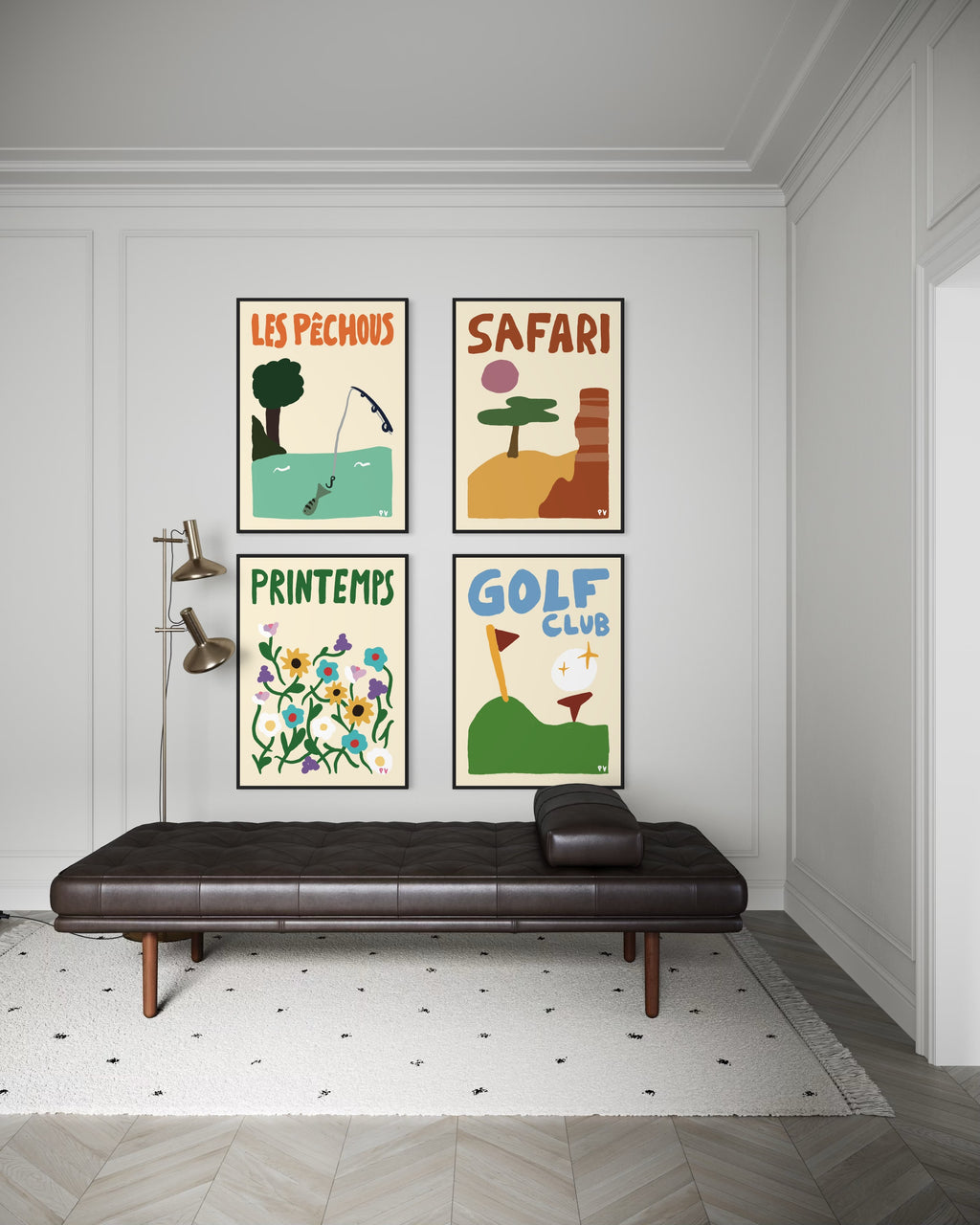 Affiche_Poster_Pêchous_Safari_Printemps_Golf_AFISH_STUDIO