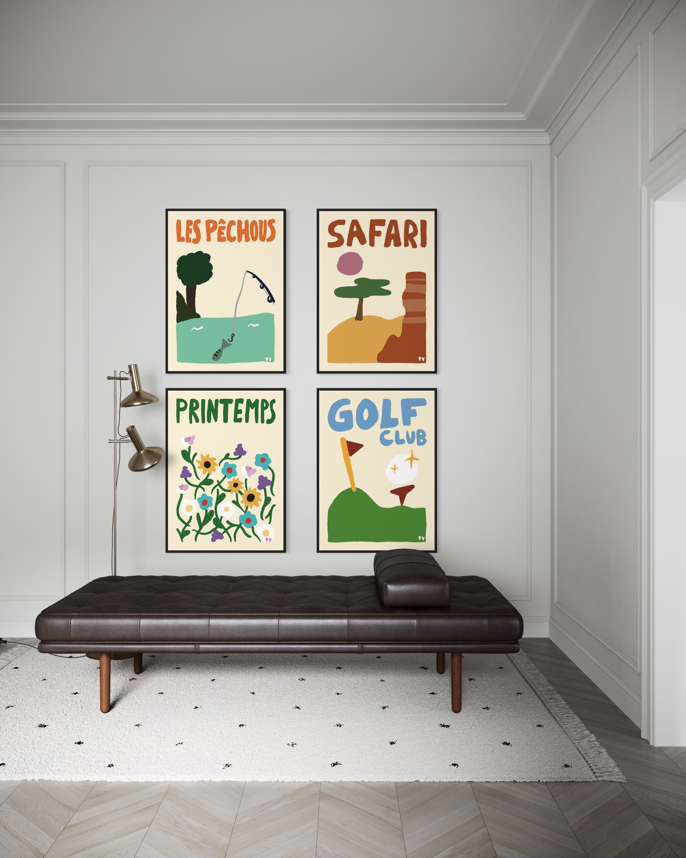 Affiche_Poster_Pêchous_Safari_Printemps_Golf_AFISH_STUDIO