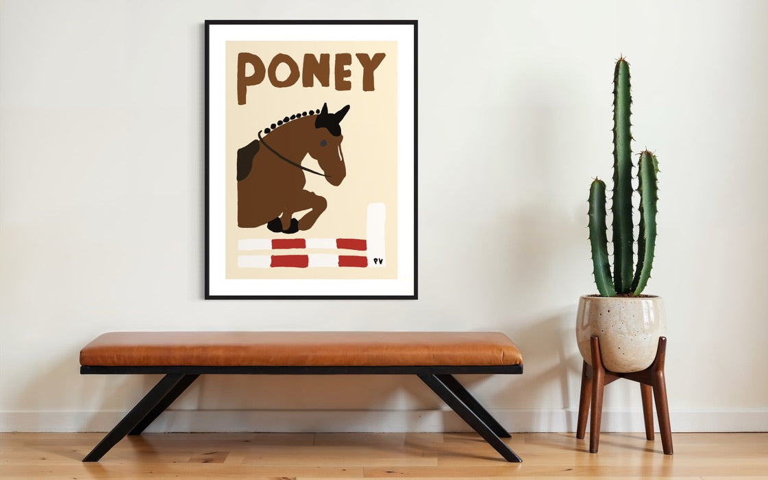Affiche_Poster_Poney-Cheval_AFISH_STUDIO