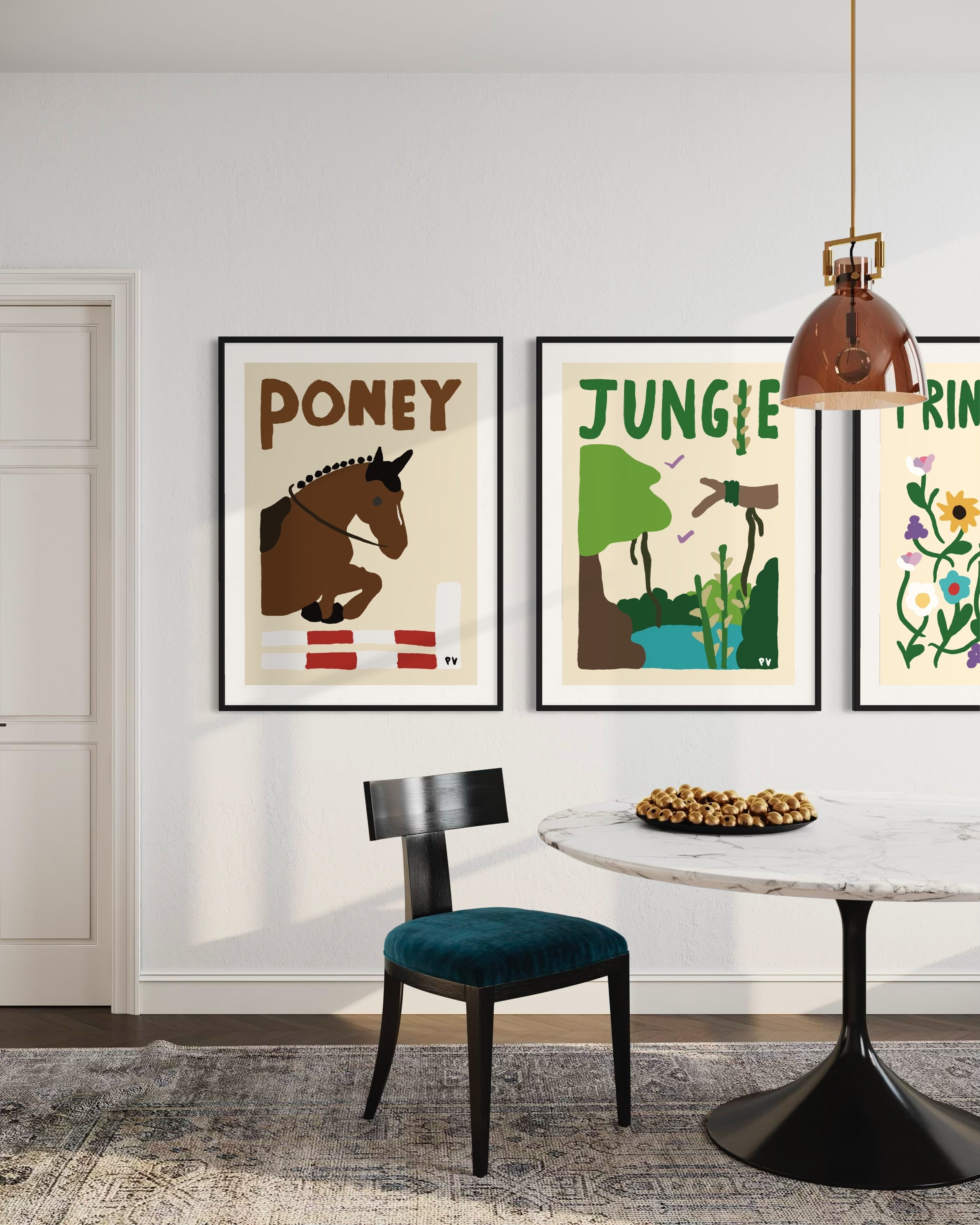 Affiche_Poster_Poney_Jungle_Printemps_AFISH_STUDIO