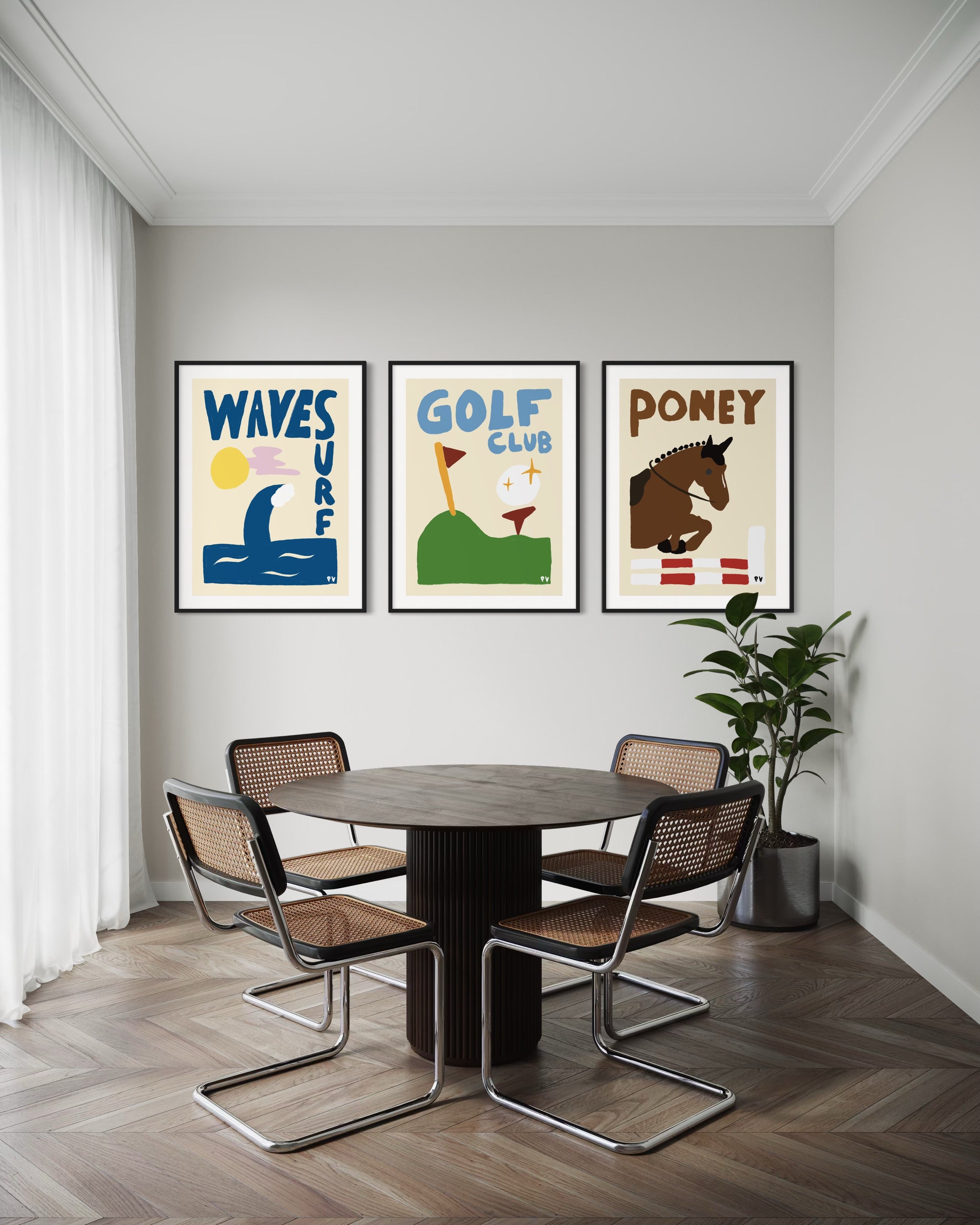 Affiche_Poster_Waves_Golf_Poney_-_AFISH_STUDIO